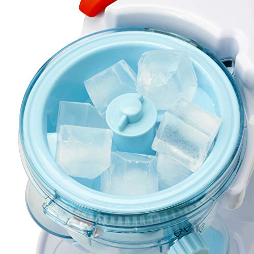 Foto von Sensio Home Schneekegel, zerkleinertes Eis, Slushie-Cocktail-Maker – kinderfreundliche rasierte Eismaschine mit 2 wiederverwendbaren Slush-Kegeln (Slushy Cups) und 2 Dosier-Sirup-Flaschen