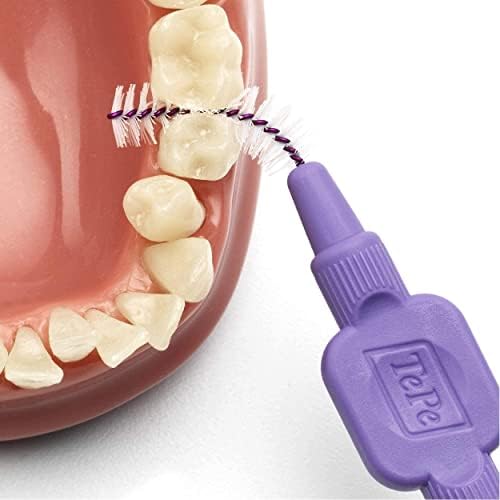 TePe Interdental Brushes 1.1mm Purple - 2 Packets of 8 (16 Brushes)