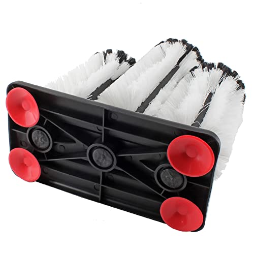 3 brush bar glass washer with suction base commercial brush cleaner bristle brush for kitchen bar beer cup long leg cup red wine glass