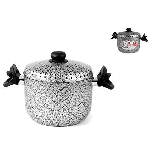 HOME - Aluminium Pastapan, met Deksel, Anti-aanbaklaag, Kookgerei, Gemakkelijk en Praktisch, diameter 20 cm