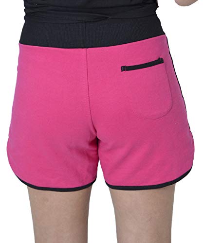 Kit de 3 Shorts Feminino Moletinho New Basic (Preto, Chumbo, Rosa, G)