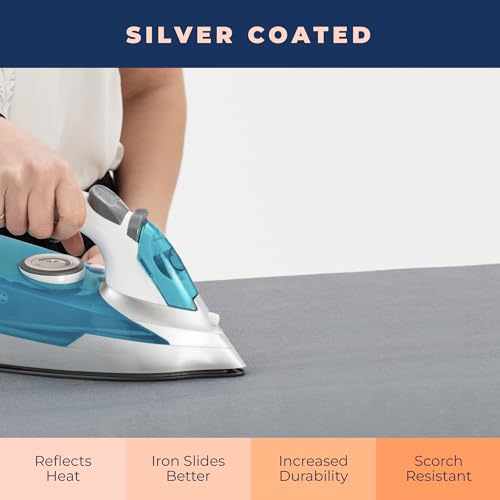 image for happhom Ironing Board Cover and Pad Extra Thick Heavy Duty Padded 4 La