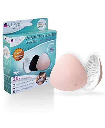CURVE BY CACHECOEUR 2 Coussinets d'allaitement Essentiel"Slim" Cover