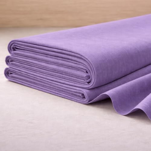 Image of Soimoi Lavender Solid 60 * 60's Cotton Cambric Fabric by 3 Yards, 56 Inch Wide Light Weight Material Suitable for Kurtis, Blouses, Kids Clothing, Tunics, Dresses and Summer Apparel