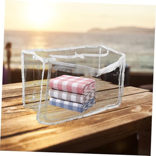 Large Beach Tote Bag Vinyl Organizer for Sundries Clothes for Women for Pool Outdoor Activities2