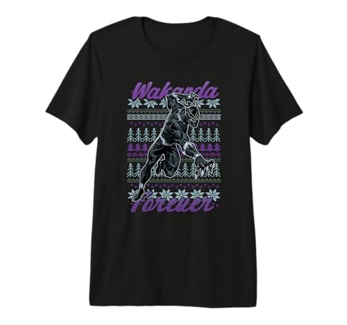 T-shirt Black Panther Marvel vêtement geek Wakanda Forever coton