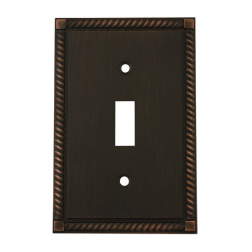 Cosmas 88544-ORB Oil Rubbed Bronze Single Toggle Switch Plate Switchplate Cover