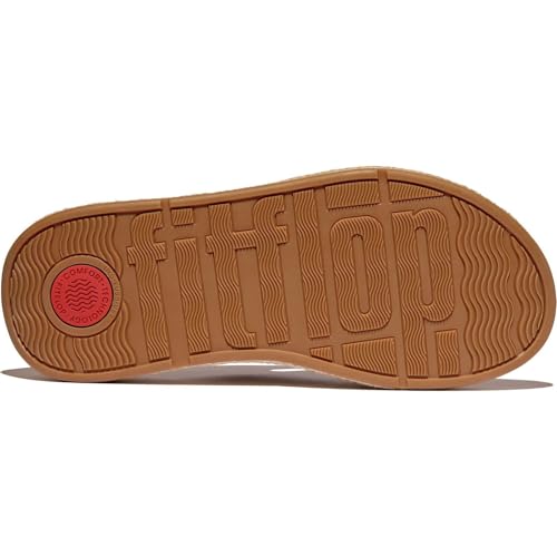 Image of FitFlop womens F-mode Espadrille Leather Flatform T /Post Sandals