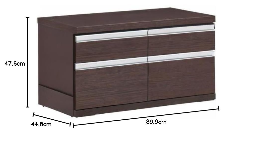 【送料5,000円込！】フナモコ ローチェスト 完成品 レベッカオーク Amazon｜フナモコ ローチェスト ラチス 幅89.9×奥44.8×高47.6cm