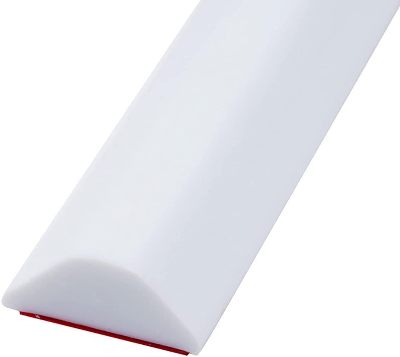 Silicone Wet Room Floor Barrier Shower Threshold Water Dam, Shower Threshold Water Barrier, | Waterproof Self-Adhesive and Bendable Stay Dry Retainer for Wet and Dry Separation (80cm,White)