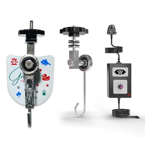 Image of A to Z Hub Automation Kit (Cradle Not Included) Automatic ghodiyu /zoola /JHOOLA Motor kit Adjustable Speed | Automatic /Jhula Motor Set for 0-3 Years | 20Kg Capacity,