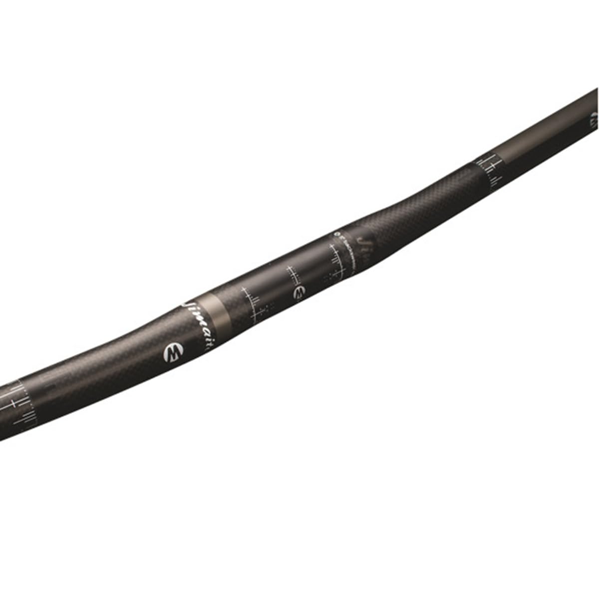 Guidon VTT en Fibre de Carbone 25,4 mm, Guidon Long 480/520/560/580/600/620/640/660/680/700 mm pour DH/XC/AM/FR (Couleur : Noir, Taille 480 mm)