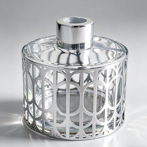 Botella Difusora Reed con Decoración Metal Plata 8.42oz miniatura 1