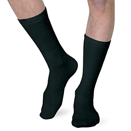 Image of Heelbo Diabetic Socks for Sensitive Feet Without Elastic for Men and Women for Circulatory Problems, Edema and Neuropathy, Mild Compression, Black, Small