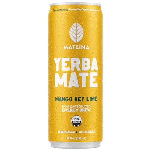 Mateina Organic Mango Key Lime Yerba Mate, 12 FZ