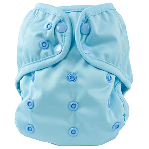 Image of OsoCozy One Size Cloth Diaper Covers - Adjustable Snap Fit & Double Leg Gussets for Baby Boys & Girls from 8-35 Pounds. Use with Prefold, Flat or Fitted Cloth Diapers or Snap-in Inserts.