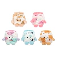 BumBumz 4.5-inch MooBumz Plush 5-Pack - Palmer Peach Milk, Charlotte Cereal Milk, Oakley Oat Milk, Maximus Milk Milk, and Sylvia Sakura Milk - from The Makers of Original Squishmallows