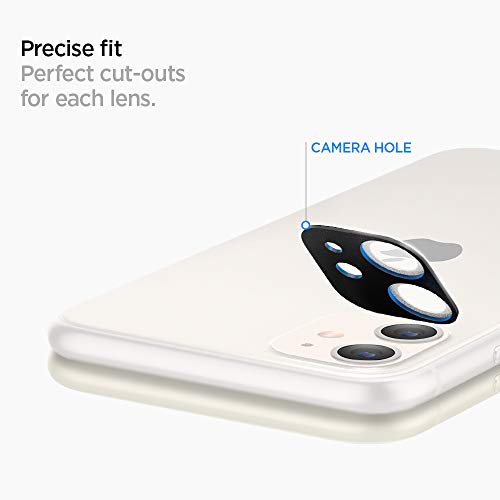 Image of Spigen Tempered Glass Camera Lens Protector White For Iphone 11-2 Pack