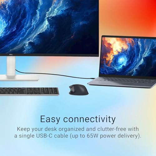 Image of Dell Plus 34 inch UltraWide Curved Monitor, VA Panel, 120Hz Refresh Rate, 1ms, 30000:1, AMD FreeSync, Integrated Dual 5W Speakers, 1 HDMI, 2 USB-C, 2 USB-A, VESA Mount, Adjustable Stand