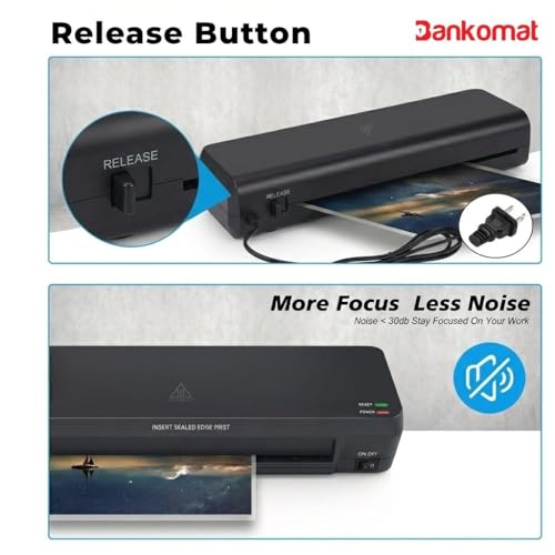 Image of Bankomat Heavy Duty Automatic A3 Hot Lamination Machine Professional Metal Body Up to A3 Size