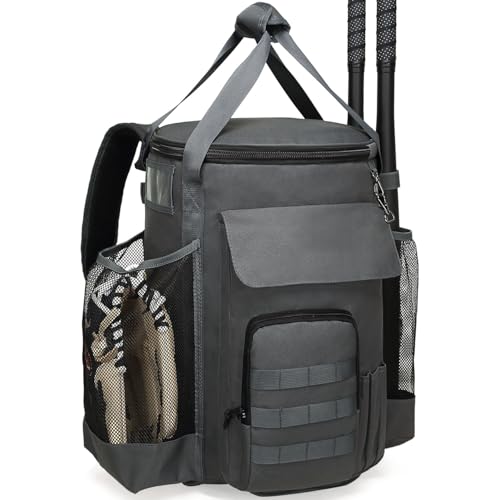 RYNQAVOA Baseball Bucket Bag Backpack Coaches Bucket Bag Fit 6 Gallon Buket Baseball Coaching Accessories with Backpack Straps Tactical Style Softball Coaches Bags with Multiple Pockets