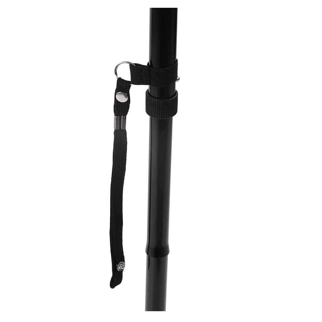 Muletas para adultos Muletas clásicas para ancianos Bastón retráctil de aleación de aluminio con linterna Paseo nocturno Bastones de altura ajustable Conveniente