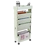 Comfort senza sforzo: goditi il comfort di questo carrello mobile per libreria. Le sue dimensioni ridotte e il design portatile con quattro ruote facilmente scorrevoli consentono di muoversi senza sforzo e sono perfetti per spazi compatti.