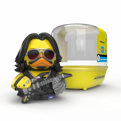 TUBBZ Primera Edición: Cyberpunk 2077 - Johnny Silverhand Figura Coleccionable de Pato de Goma Disfrazado