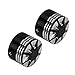 HDBUBALUS Front Axle Nut Covers Axle Caps Fit for Harley Sportster XL 1200 Dyna Softail Fat Boy Touring Street Road Electra Tri Glide 2 pcs Black