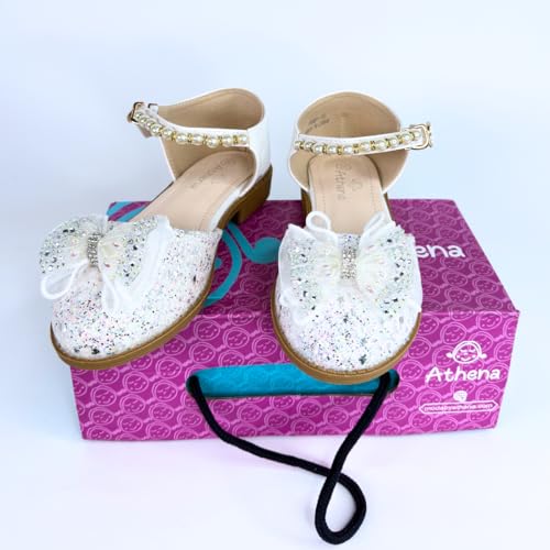 Girl's Flat Mary Janes Shoes with Bowknot - Flower Girl Shoes - Toddler Graduation Shoes4