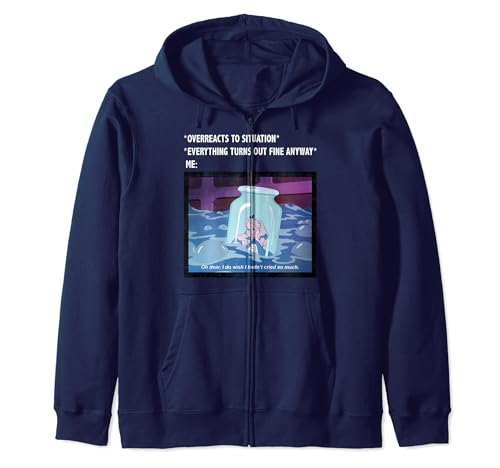 Sweat Alice in Wonderland Overreacts Meme veste à capuche zippée Disney pour fan