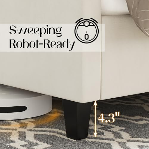 Jocisland BHB015-CA Queen Upholstered Bed Frame thumb #4