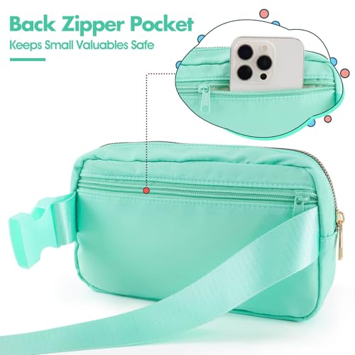 Image of PainZieteg Fanny Pack for Girls Chenille Letter Belt Bag Crossbody for Kids | Preppy Nylon, Waterproof, Gold-Plated Zipper, Adjustable Strap, Birthday Christmas Easter Gifts for 4-13 Year Old Teen Girls