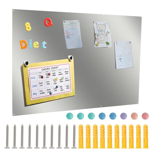 Metsheerols BOARD-003 Magnetic Board Silver Magnet Bulletin Boards cover