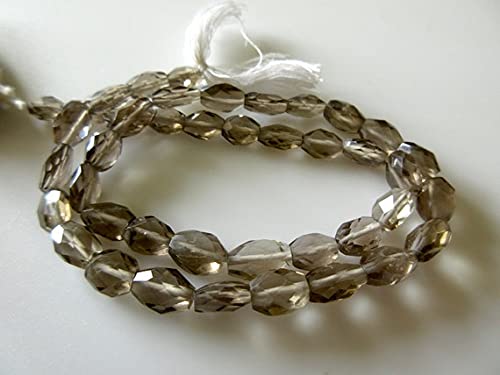 Perles ovales en quartz fumé LKBEADS 8mm, des pierres naturelles facettées pour vos bracelets