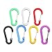 GMBYLBY 5Pcs/Set Wiregate Carabiner Clips Aluminum Alloy D-Shape Spring Clip Multi-Uses for Hiking Camping Fishing Backpacking