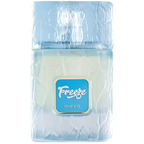 Riiffs Perfumes Freeze - Fresh, Icy, Musky - Extracto de Parfum Long Lasting Fragrance for Unisex, 3.4 onzas / 100 ml