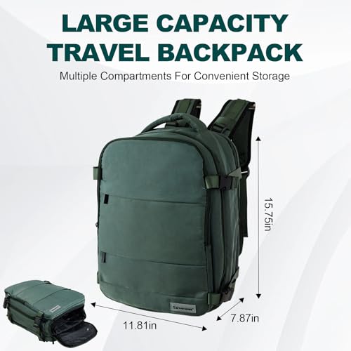 Travel backpack,travel essentials,carry on luggage,business bag,fashion backpack,laptop bag,simple modern large backpack,Green4