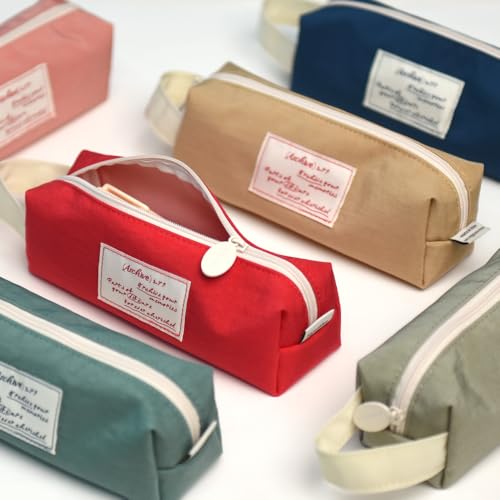 Image of Monolike Ocean Navy Archive Block Pen Case - Pencil Pouch, Portable Pencil Bag, Office Pouch Case