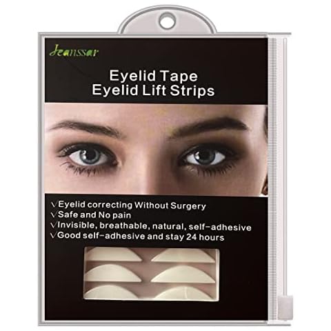 Jeanssar 260Pcs x 6MM Invisible-Waterproof-Double-Eyelid-Lifter-Strips Big-Eye-Tools-for-Hooded-Droopy-Uneven-Mono-Eyelids Eyelid-Stickers Cover
