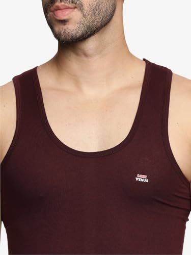 Image of LUX VENUS Men's Vest - 100% Cotton Premium Baniyan (Color May Vary)