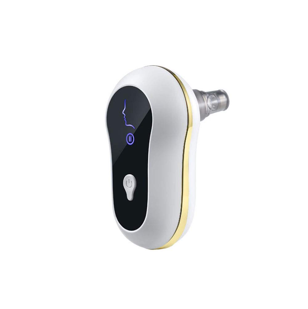 Removedor de cabezal Blackhead Poro Vacuum - Herramienta de succión del limpiador de poro facial recargable USB con la pantalla de succión LED 5 sondas de succión reemplazables para toda la piel