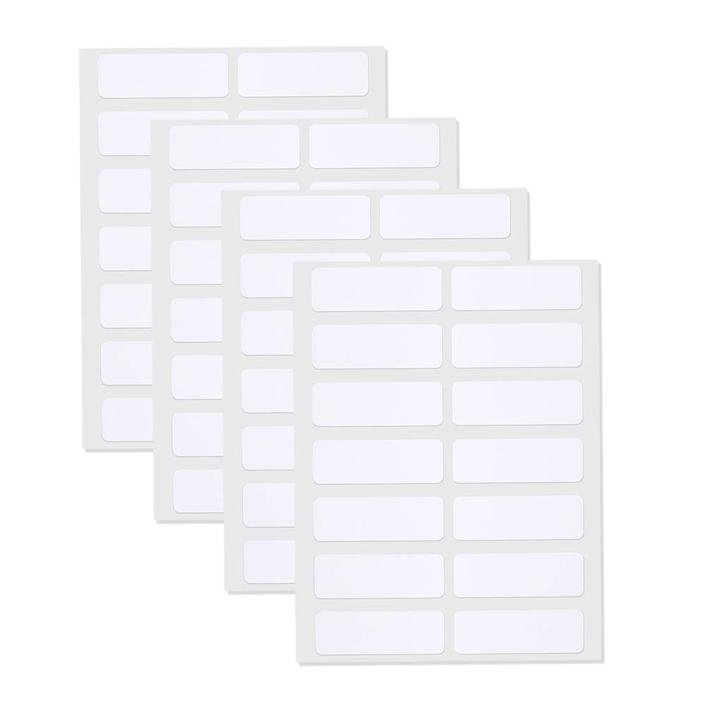 Étiquettes Rectangulaires Blanches Et étiquettes De Couleur Bonus – Lot économique – Étiquettes De Codage Blanches Produisent D'excellents Résultats Avec Imprimante Laser Standard – Modèle Inclus
