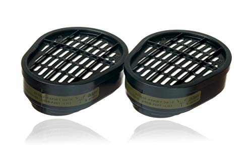 DrÃ¤ger X-plore Gas Cartridge OV/AG/HF/FM/CD/AM/MA/HS | 2 Pieces | NIOSH-Approved | for DrÃ¤ger X-plore 5500 Full-Face Respirator Mask | for DrÃ¤ger X-plore 3300 & 3500 Half-Face Respirator Masks