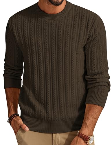 PJ PAUL JONES Mens Knit Sweater Casual Crew Neck...