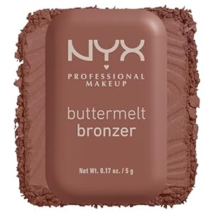 NYX Professional Makeup Buttermelt Bronzer, Polvos de Bronceado, Hasta 12H de Duración, No Mancha, No Transfiere, Tono: Butta Off, 5 g
