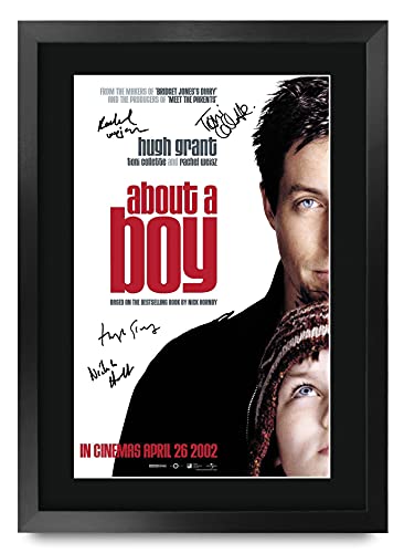 Affiche About A Boy Hugh Grant édition encadrée photo signature art
