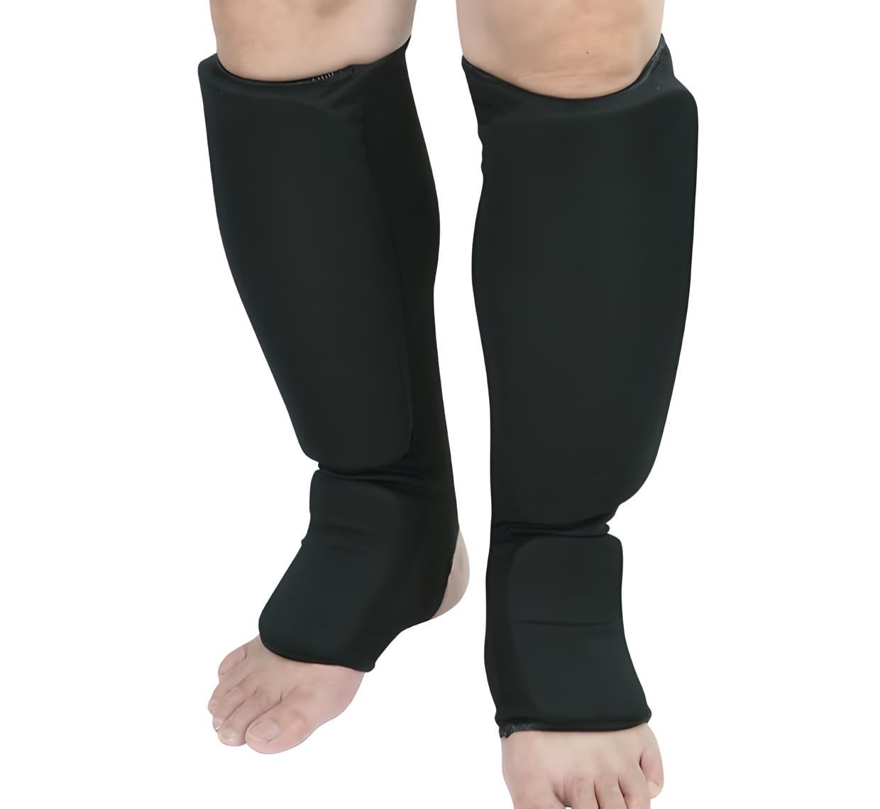 Cloth Shin & Instep Guard for Martial Arts, Taekwondo, Karate Training, Sports