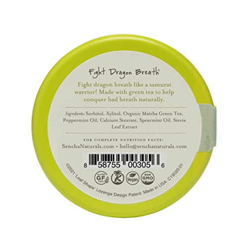 Sencha Naturals 73637 Sen Cha Naturals Green Tea Mints, Sugar-Free Breath Mints, Made With Organic Japanese Matcha Green Tea, Gluten-Free, Sugar-Free, Vegan & Keto-Friendly Mints thumb #1