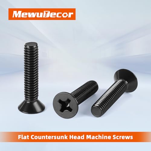 Mewudecor FHMS.BM3X5-50 M3 X 5Mm Flat Countersunk Head Machine Screws, Cross Screw thumb #2